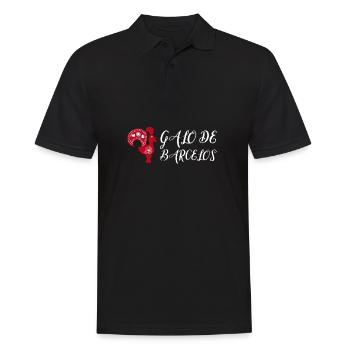 Galo De Barcelos Portuguese Rooster - Männer Poloshirt - Schwarz - Vorne - Kai (181cm)