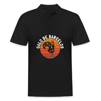 Galo De Barcelos Coq Portugais - Polo Homme - noir - Devant - Kai (181cm)