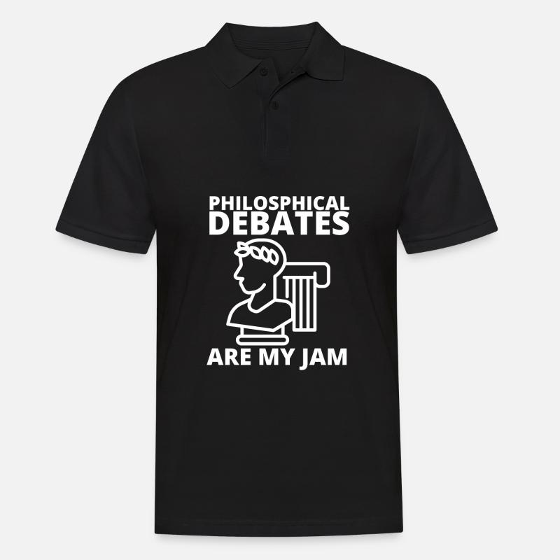 Philosophical Debate Feeling Philoslothical - Men's Polo Shirt - black