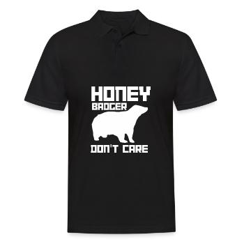 Honey Badger Don't Care - Männer Poloshirt - Schwarz - Vorne - Kai (181cm)