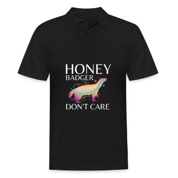 Honey Badger Don't Care - Männer Poloshirt - Schwarz - Vorne - Kai (181cm)