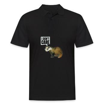 Honey Badger Don't Care - Männer Poloshirt - Schwarz - Vorne - Kai (181cm)