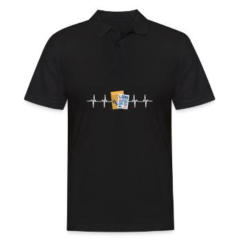 Loan Heartbeat - Loan Officer Mortgage Broker - Männer Poloshirt - Schwarz - Vorne - Kai (181cm)