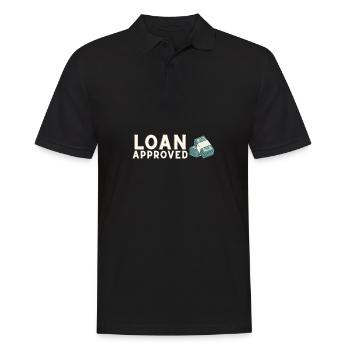 Loan Heartbeat - Loan Officer Mortgage Broker - Männer Poloshirt - Schwarz - Vorne - Kai (181cm)