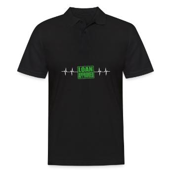Loan Heartbeat - Loan Officer Mortgage Broker - Men's Polo Shirt - black - Front - Kai (181cm)