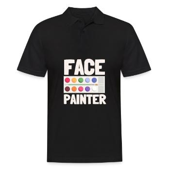 Face Painter And Face Painting - Men's Polo Shirt - black - Front - Kai (181cm)