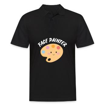 Face Painter And Face Painting - Men's Polo Shirt - black - Front - Kai (181cm)