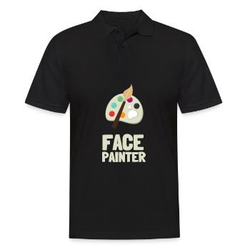 Face Painter And Face Painting - Men's Polo Shirt - black - Front - Kai (181cm)