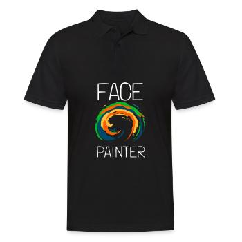 Face Painter And Face Painting - Men's Polo Shirt - black - Front - Kai (181cm)