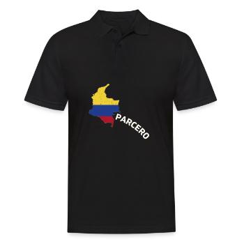 Parcero Colombia Colombian Cartagena Medellin And - Männer Poloshirt - Schwarz - Vorne - Kai (181cm)