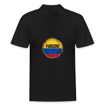 Parcero Colombia Colombian Cartagena Medellin And - Männer Poloshirt - Schwarz - Vorne - Kai (181cm)