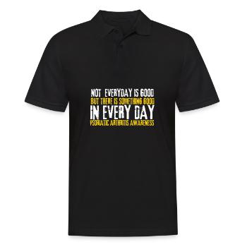 Arthrite psoriasique Guerrier et APS chronique - Polo Homme - noir - Devant - Kai (181cm)