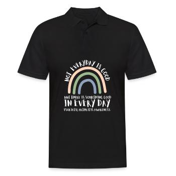 Psoriatic Arthritis Warrior & Chronic PSA - Männer Poloshirt - Schwarz - Vorne - Kai (181cm)
