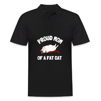 Obésité du gros chat - Polo Homme - noir - Devant - Kai (181cm)