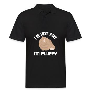 Fat Cat Obesity - Männer Poloshirt - Schwarz - Vorne - Kai (181cm)