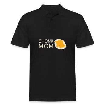 Chonk Cat Obesity - Men's Polo Shirt - black - Front - Kai (181cm)
