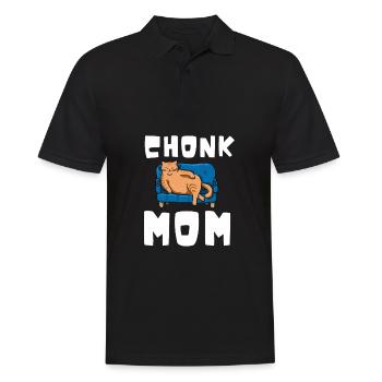 Chonk Cat Obesity - Men's Polo Shirt - black - Front - Kai (181cm)