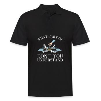 Chess Master Chess Club & 3 Way Chess Game - Men's Polo Shirt - black - Front - Kai (181cm)
