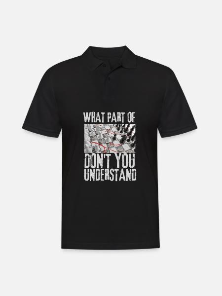 Chess Master Chess Club & 3 Way Chess Game - Men's Polo Shirt - black