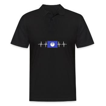 Drapeau du Japon - Ibaraki - Polo Homme - noir - Devant - Kai (181cm)