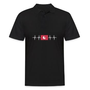 Japan Flag - Hiroshima - Men's Polo Shirt - black - Front - Kai (181cm)