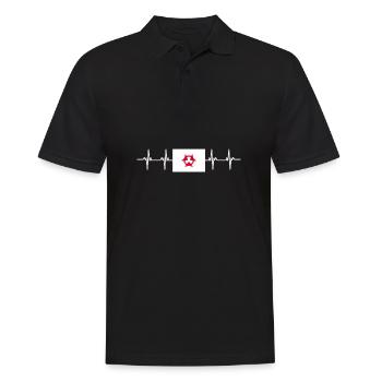Drapeau du Japon - Oita - Polo Homme - noir - Devant - Kai (181cm)