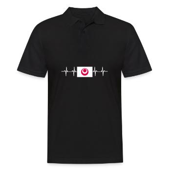 Japan Flag - Okinawa - Männer Poloshirt - Schwarz - Vorne - Kai (181cm)