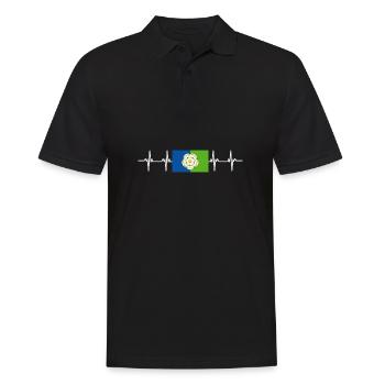 United Kingdom East Riding of Yorkshire Flag - Men's Polo Shirt - black - Front - Kai (181cm)