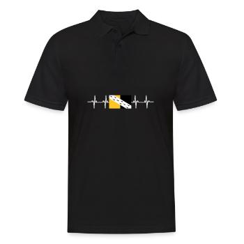 United Kingdom Norfolk Flag - Männer Poloshirt - Schwarz - Vorne - Kai (181cm)