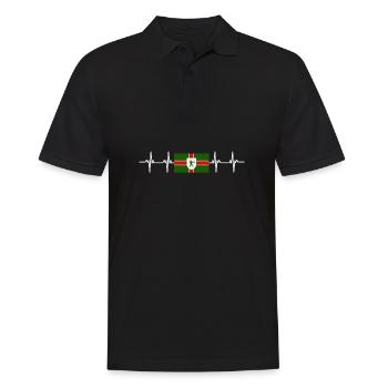 United Kingdom Nottinghamshire Flag - Männer Poloshirt - Schwarz - Vorne - Kai (181cm)