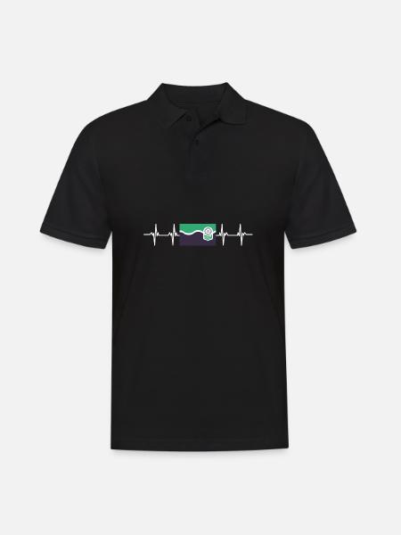 Royaume-Uni South Yorkshire Flag - Polo Homme - noir