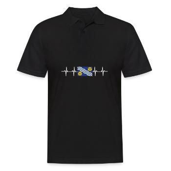 United Kingdom Merseyside Flag - Männer Poloshirt - Schwarz - Vorne - Kai (181cm)