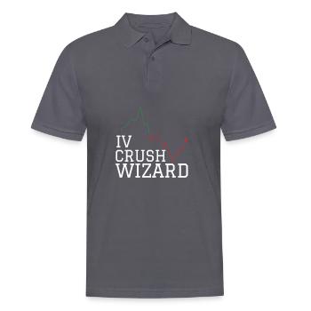 Volatility Options Trading Trader - Men's Polo Shirt - charcoal grey - Front - Nico (186cm)
