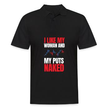 Volatility Options Trading Trader - Men's Polo Shirt - black - Front - Kai (181cm)