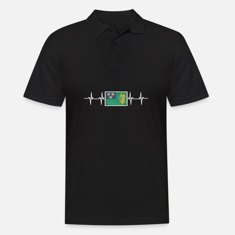 Irish Ireland Dublin Flag - Männer Poloshirt - Schwarz