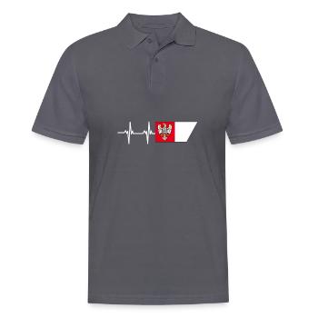 Greater Poland Flag - Männer Poloshirt - Anthrazit - Vorne - Nico (186cm)