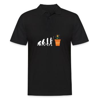 Investment Strategy Buy And Hold - Männer Poloshirt - Schwarz - Vorne - Kai (181cm)