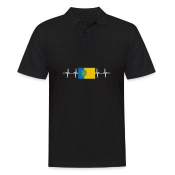 Drapeau de la ville de Ciudad de Mexico - Polo Homme - noir - Devant - Kai (181cm)