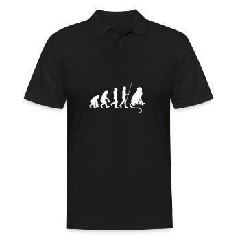 J’aime vraiment les singes ok? - Polo Homme - noir - Devant - Kai (181cm)