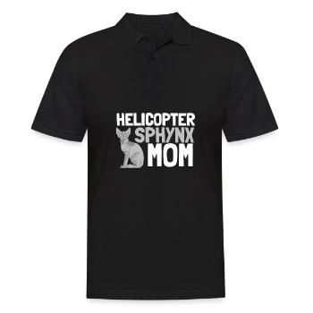 Sphynx Mom Cat Hairless Cat Owner - Männer Poloshirt - Schwarz - Vorne - Kai (181cm)