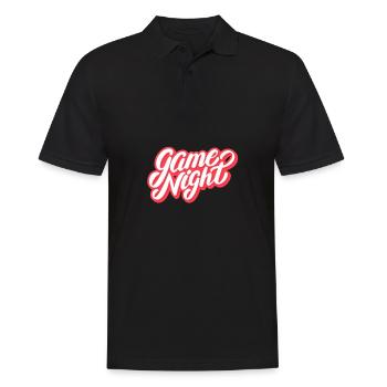 Game Night Host Question Game Night - Men's Polo Shirt - black - Front - Kai (181cm)