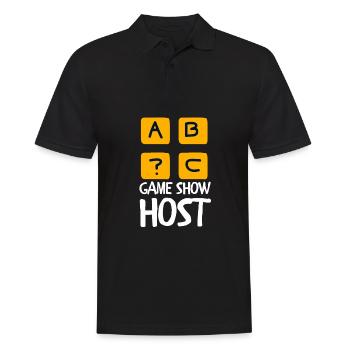 Game Night Host Question Game Night - Men's Polo Shirt - black - Front - Kai (181cm)