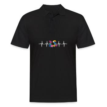 Save The Rainforest - Männer Poloshirt - Schwarz - Vorne - Kai (181cm)