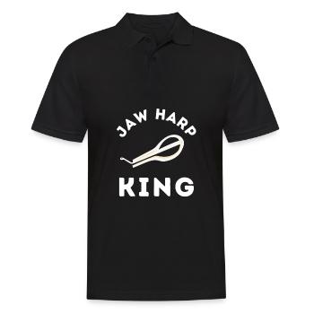 Jew Mouth Harp Jaw Harp Bass - Men's Polo Shirt - black - Front - Kai (181cm)