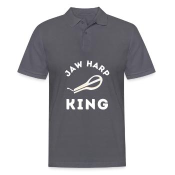 Jew Mouth Harp Jaw Harp Bass - Männer Poloshirt - Anthrazit - Vorne - Nico (186cm)