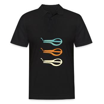 Jew Mouth Harp Jaw Harp Bass - Men's Polo Shirt - black - Front - Kai (181cm)