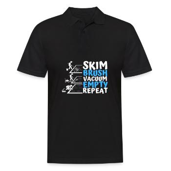 Pool Guy Maintenance And Swimming Pool Cleaner - Männer Poloshirt - Schwarz - Vorne - Kai (181cm)