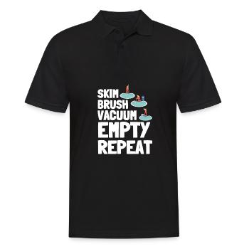 Pool Guy Maintenance And Swimming Pool Cleaner - Männer Poloshirt - Schwarz - Vorne - Kai (181cm)