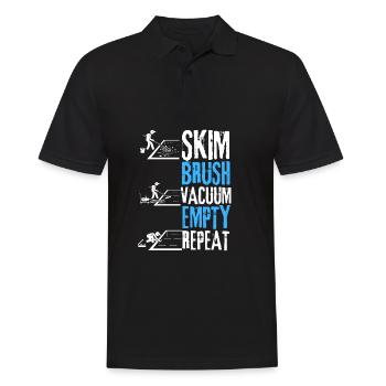 Pool Guy Maintenance And Swimming Pool Cleaner - Männer Poloshirt - Schwarz - Vorne - Kai (181cm)