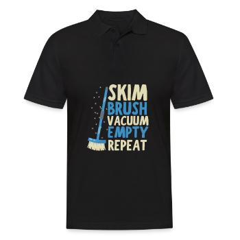 Pool Guy Maintenance And Swimming Pool Cleaner - Männer Poloshirt - Schwarz - Vorne - Kai (181cm)